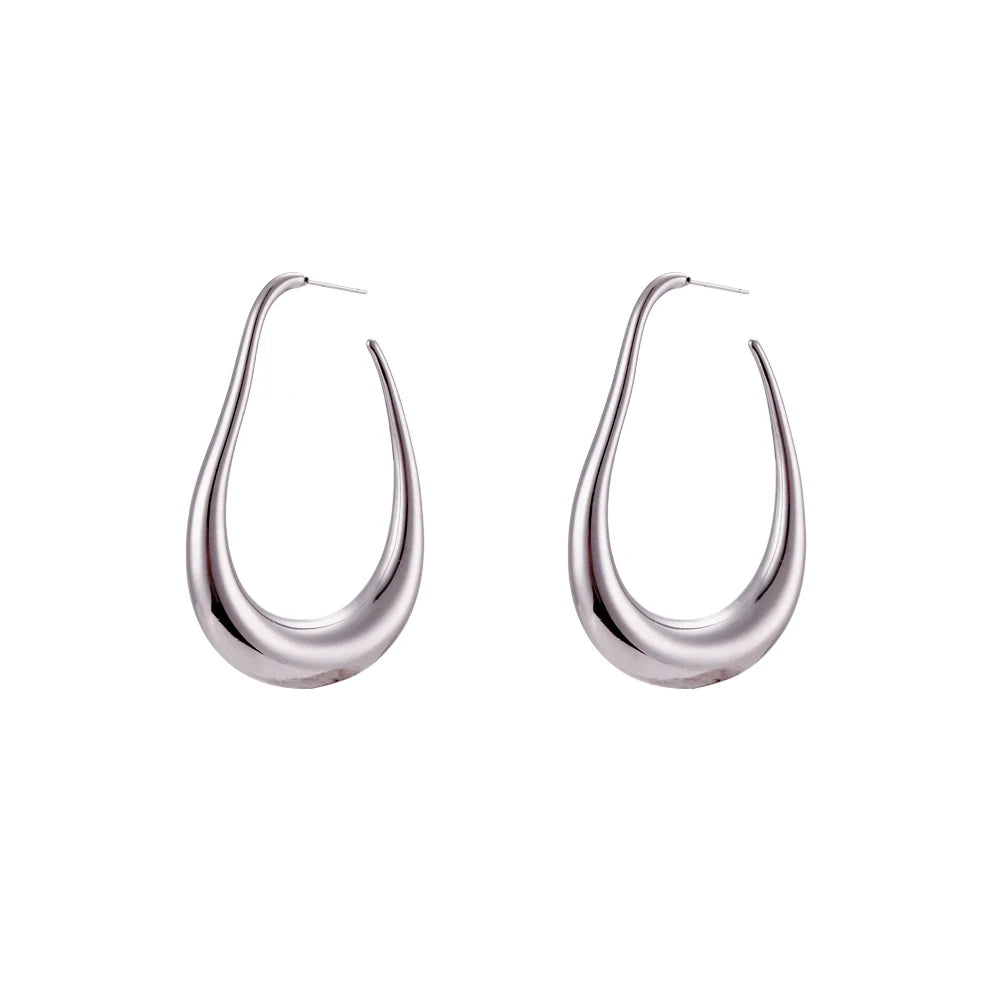 Allure Hoops Earrings in Silver
