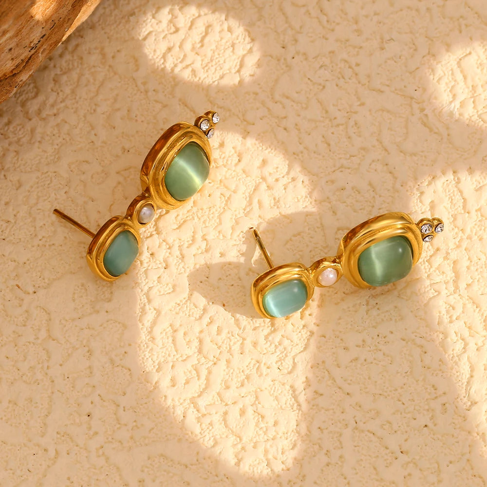 Garden of Eden Earrings from side angle