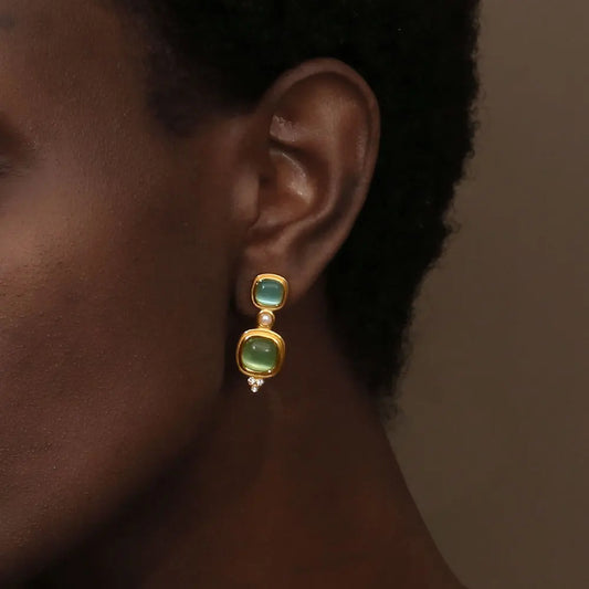 Garden of Eden Earrings on model