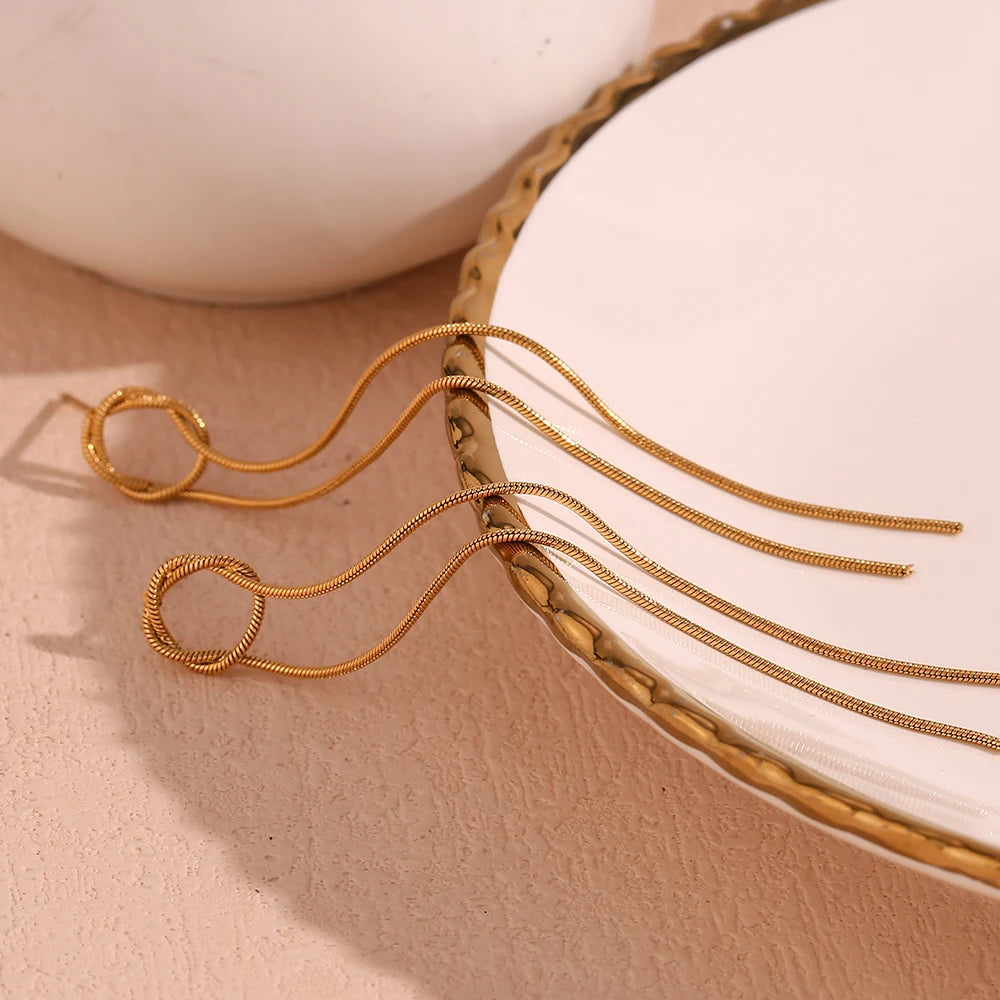 Glowline Earrings displayed