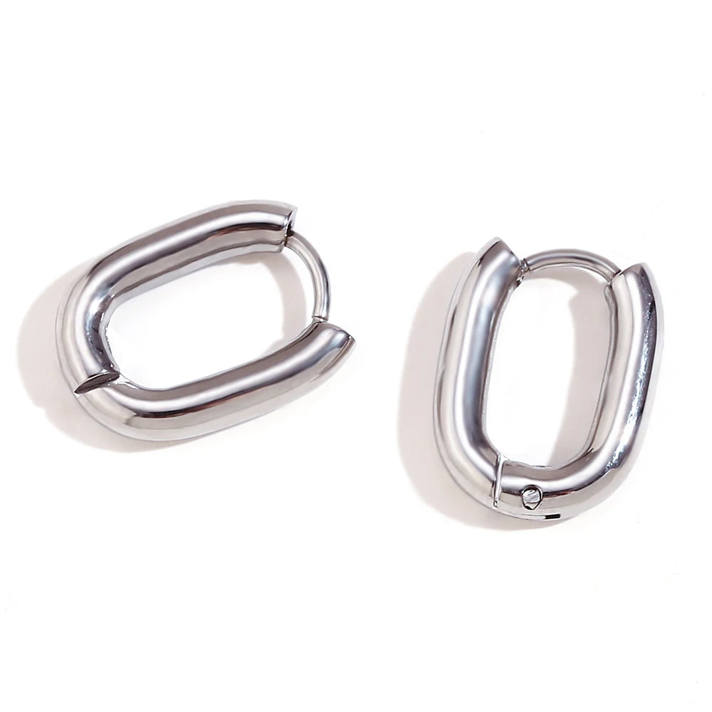 Mini Oval Hoops Earrings