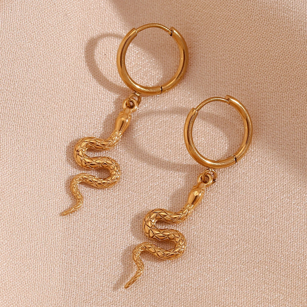 Serpent's Whisper Earrings