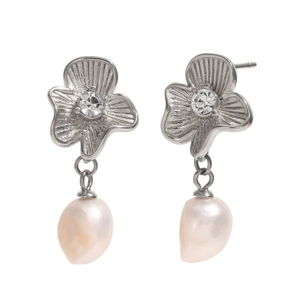 Pearly Blossom Earrings