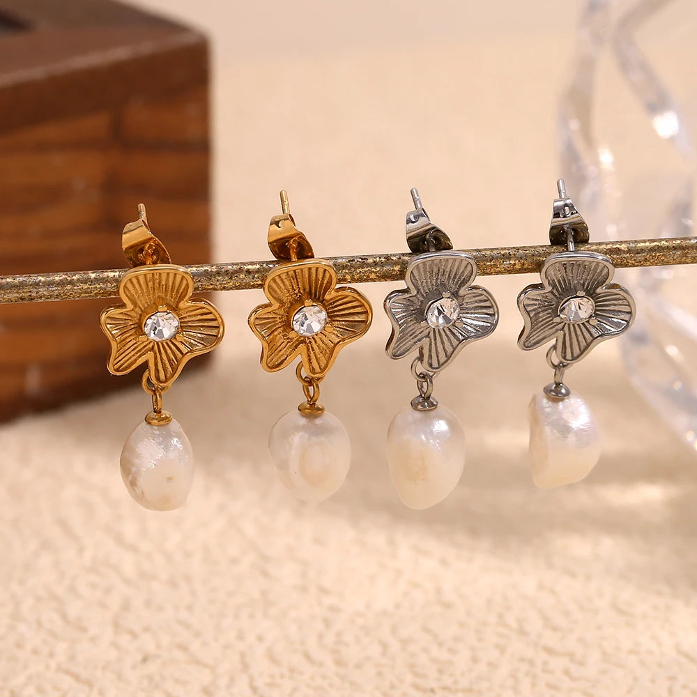 Pearly Blossom Earrings