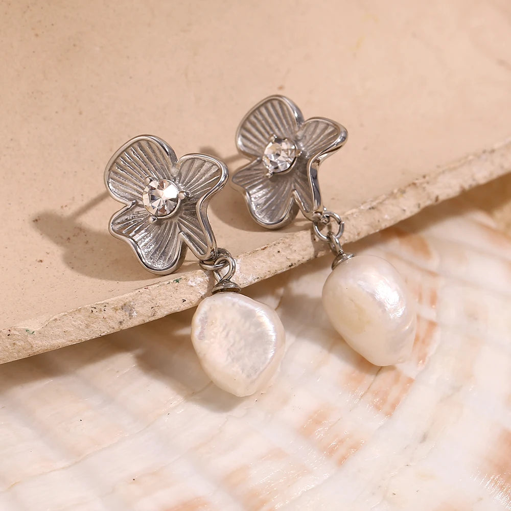 Pearly Blossom Earrings