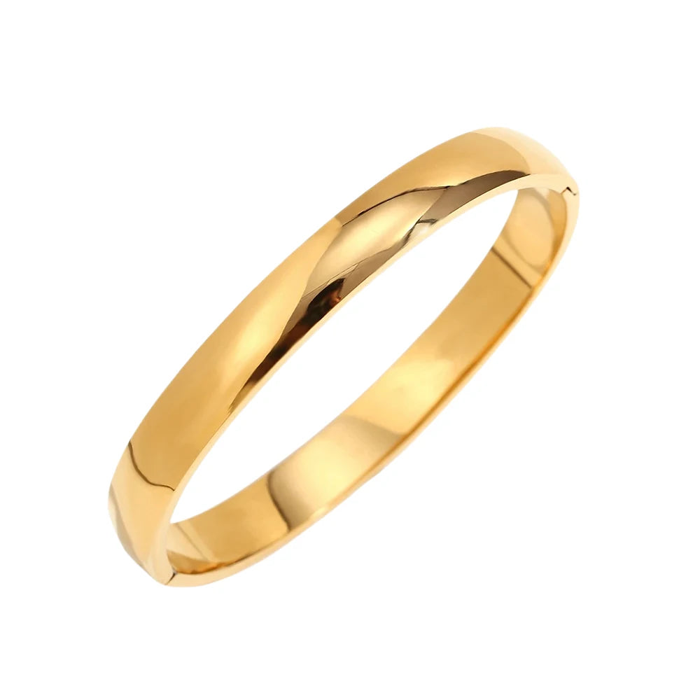 The Halo Bracelet gold thick