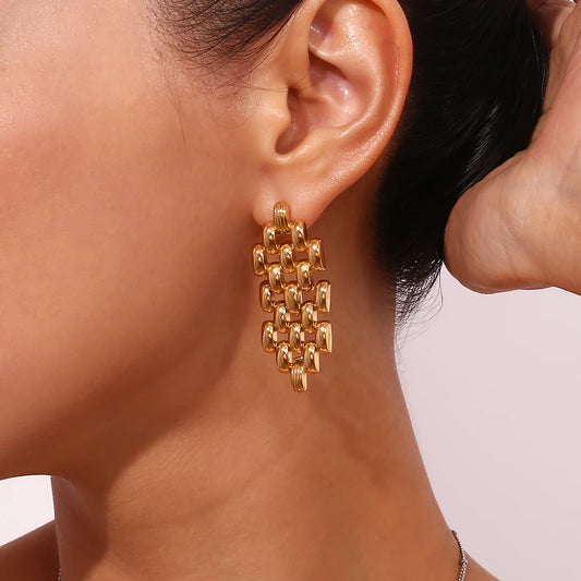 Unity Earrings on model