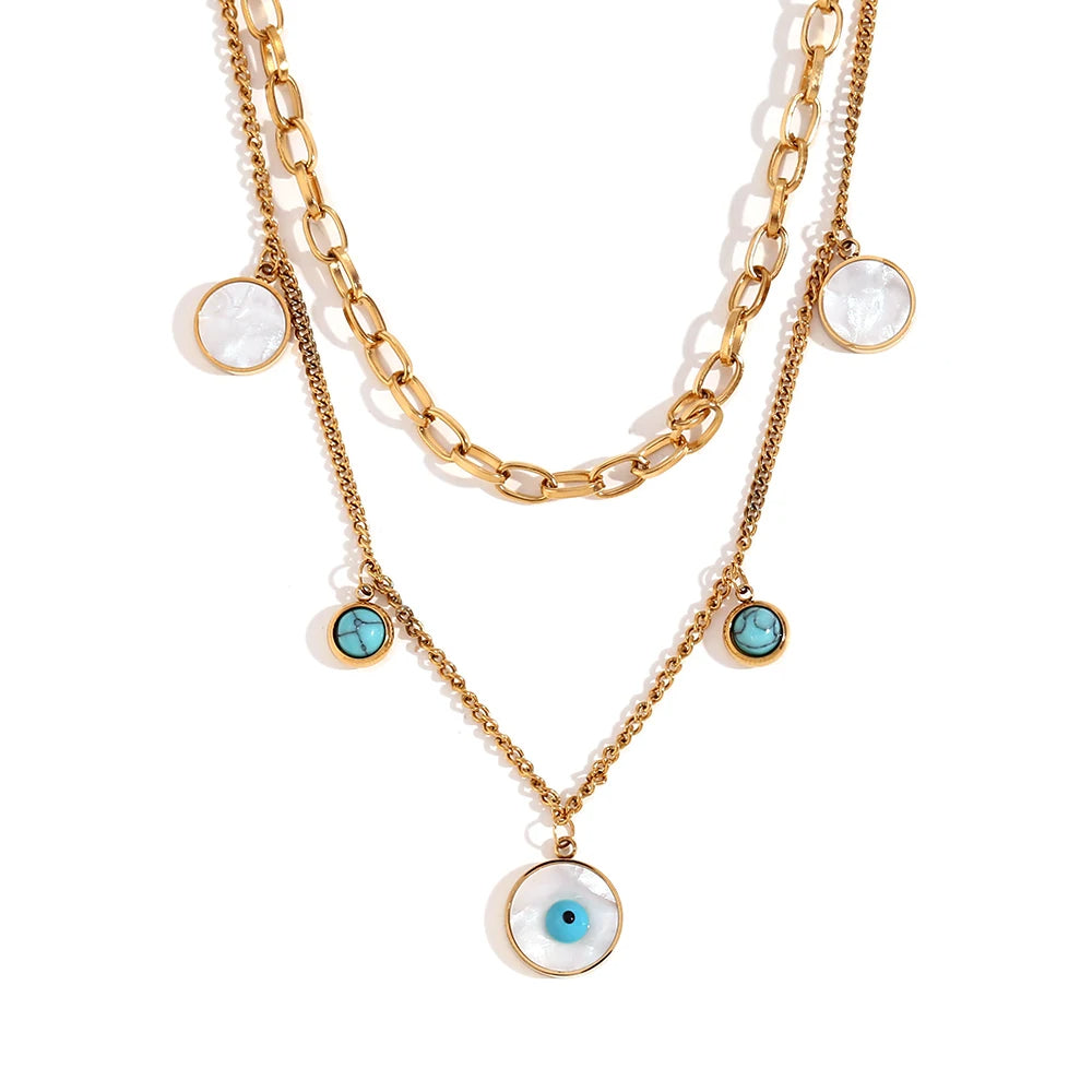 Guardian Gaze Layered Necklace