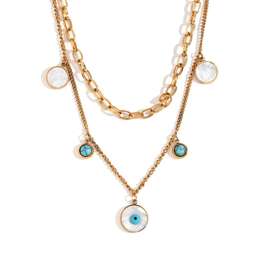 Guardian Gaze Layered Necklace