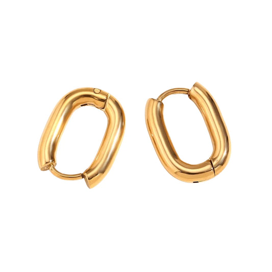 Mini Oval Hoops Earrings