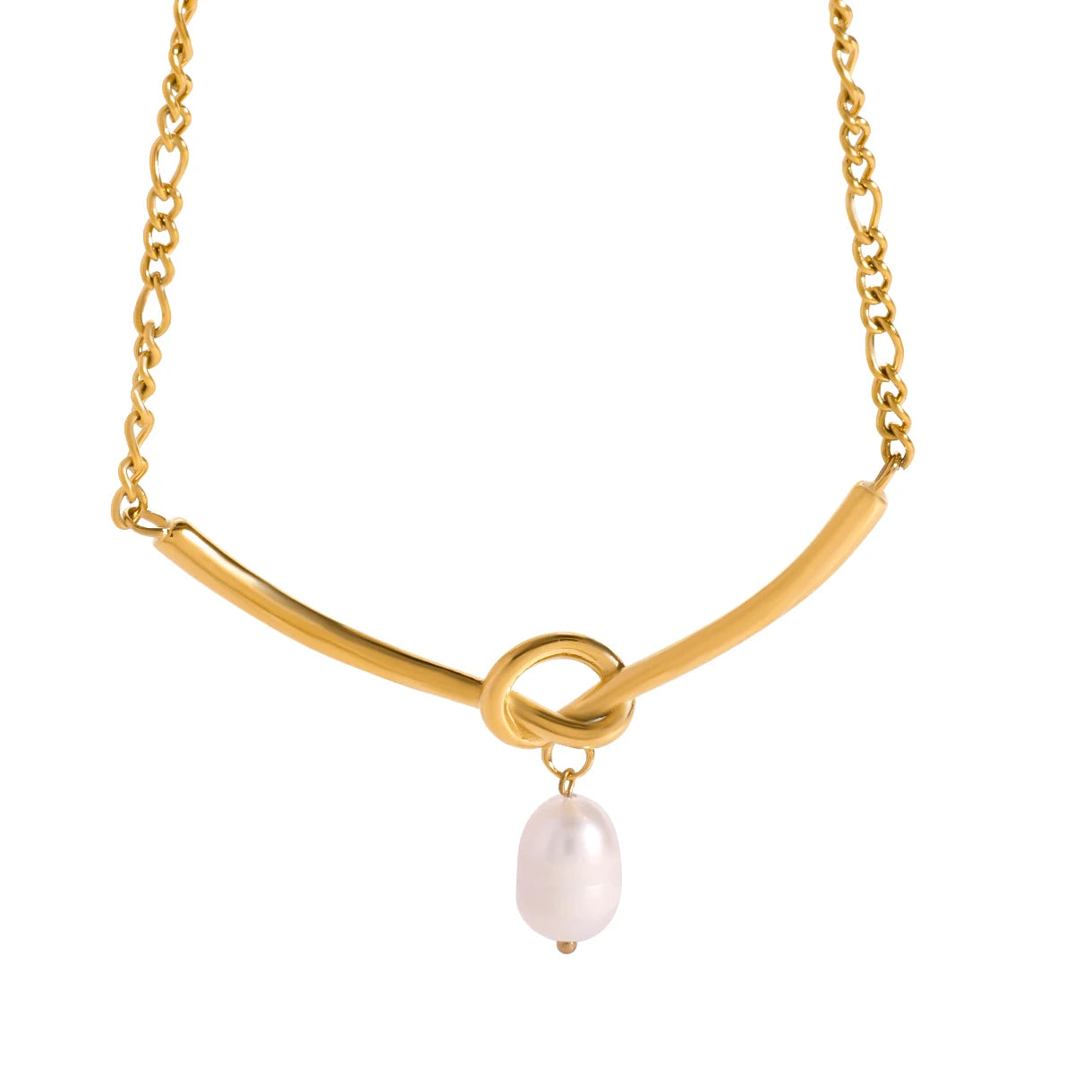 The Knot Pearl Necklace