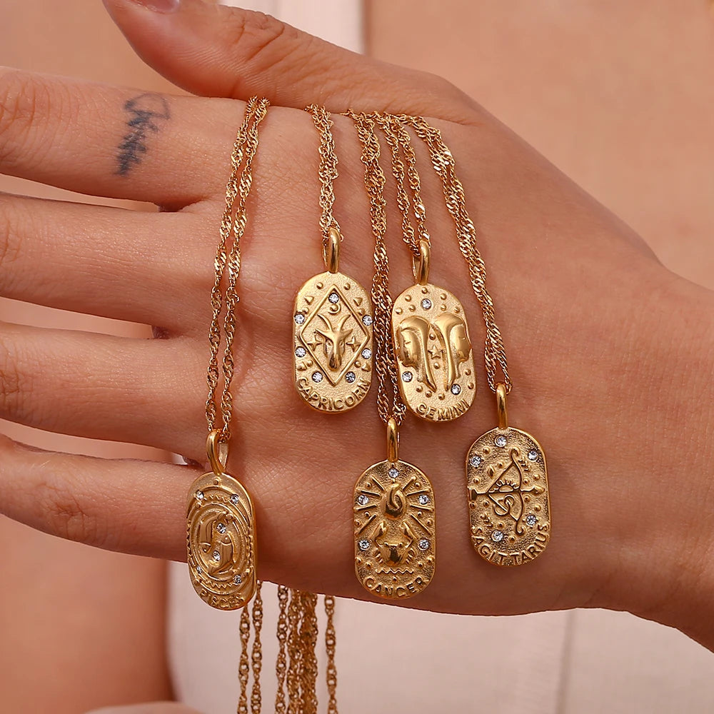 Zodiac Sign Charm Necklace