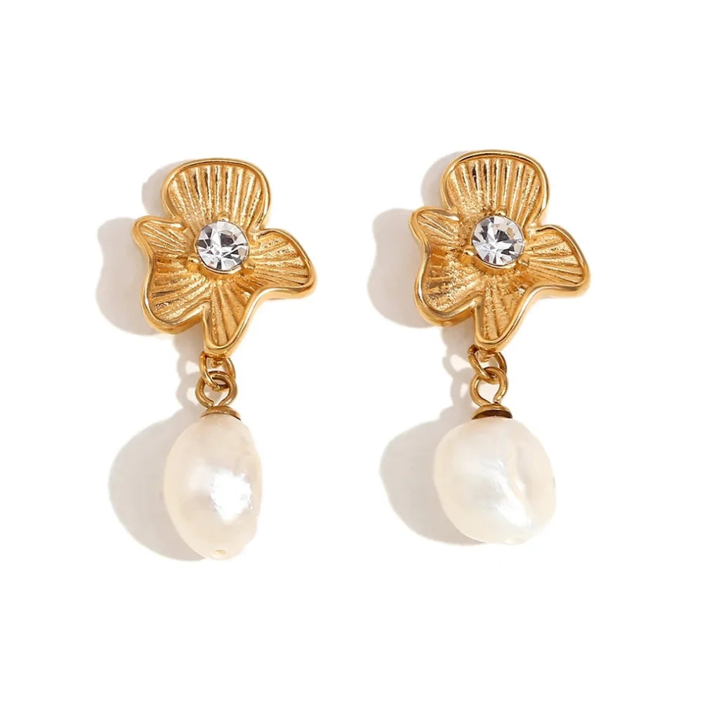 Pearly Blossom Earrings