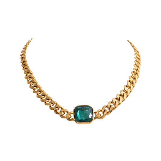 Her Boldness Emerald Necklace