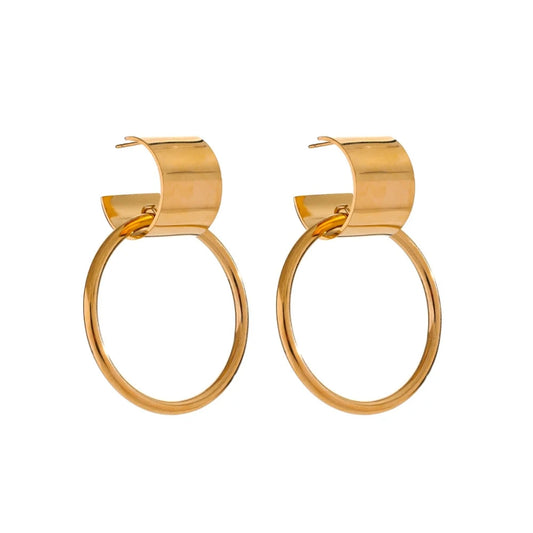 Alpha Hoop Earrings