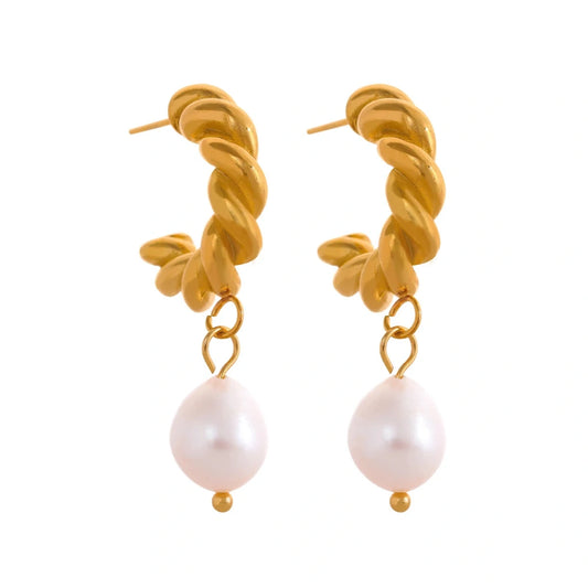 Pearly Twist Earrings