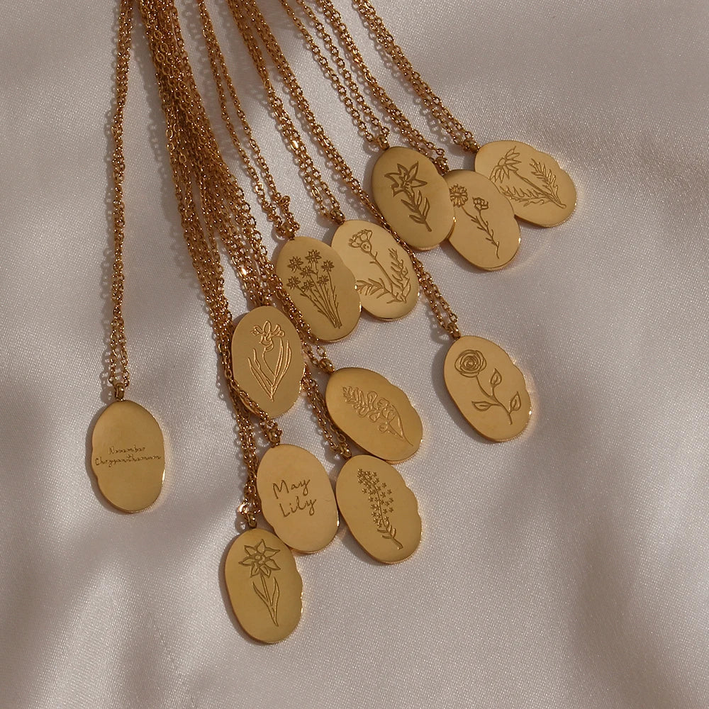 Birth Flower pendant