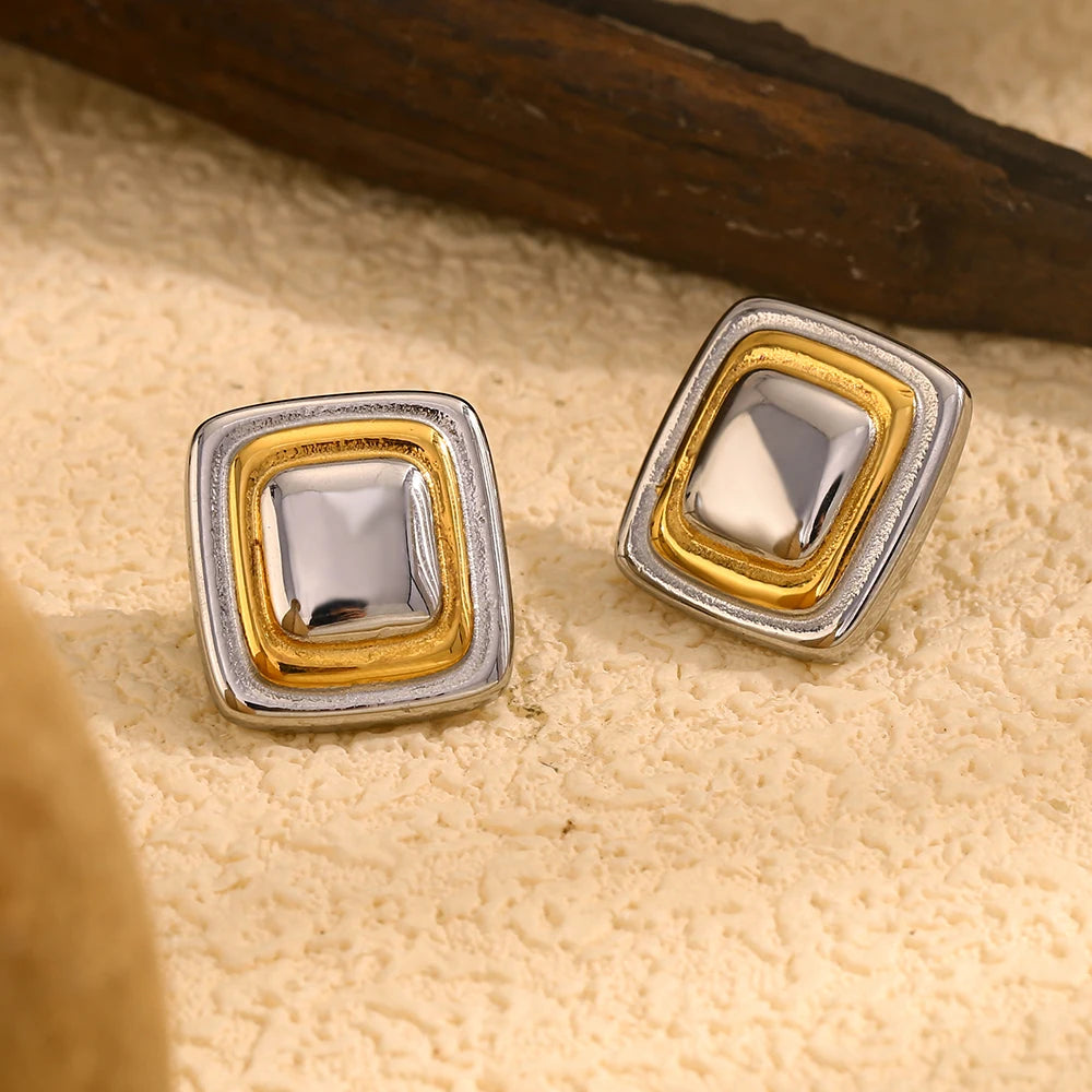 squire stainless steel earrings in mixed color