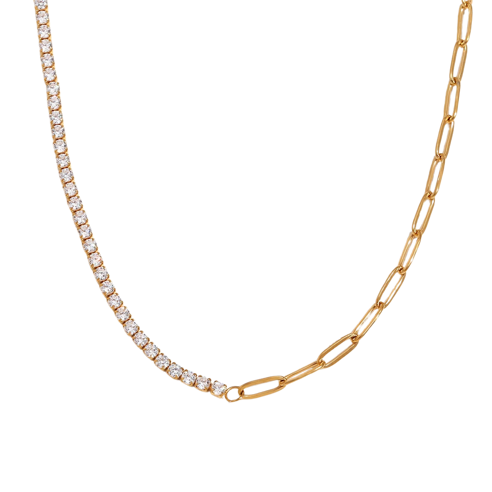 Glistening Grace Necklace on white background