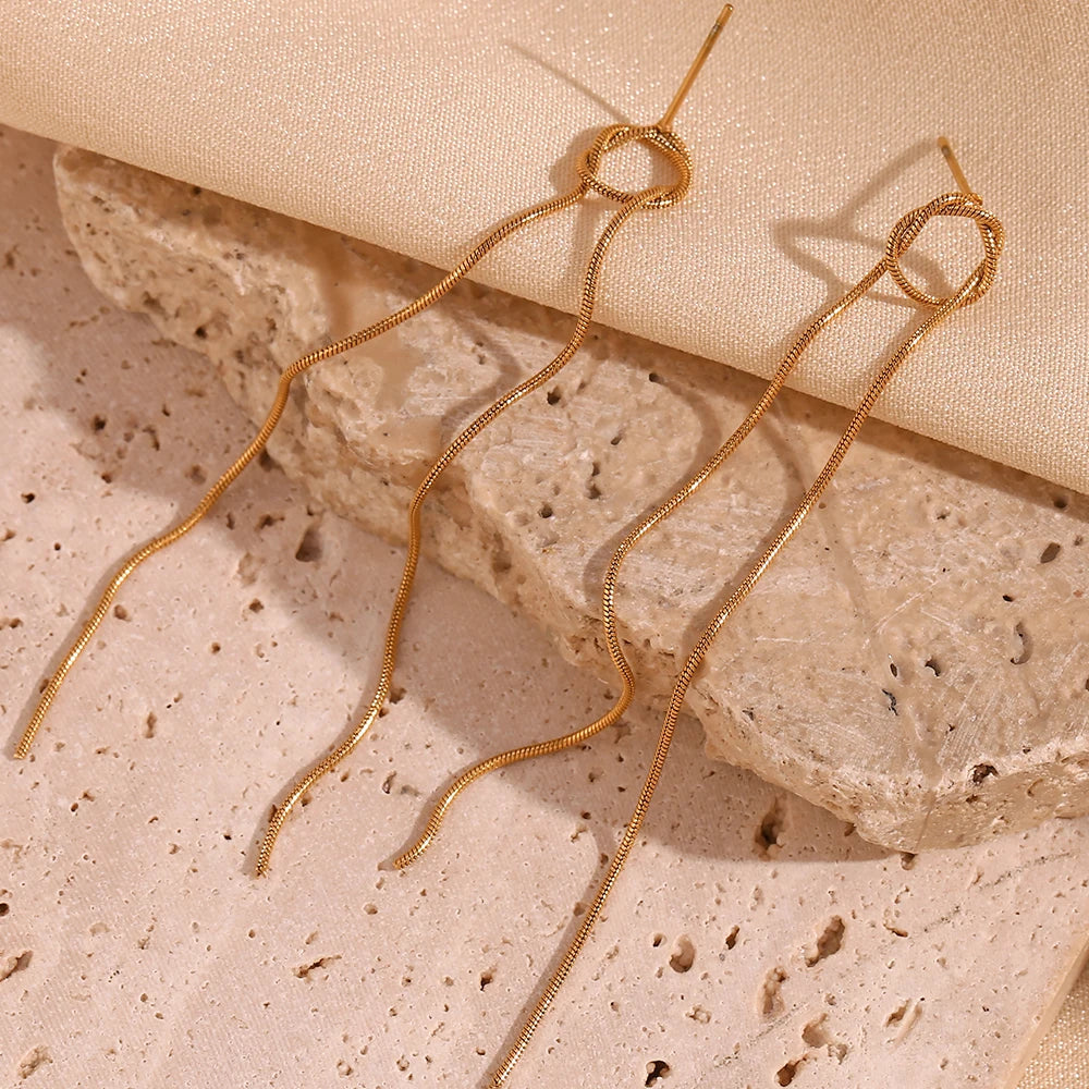 Glowline Earrings  flat lay