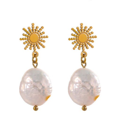 Solar Pearl Earrings