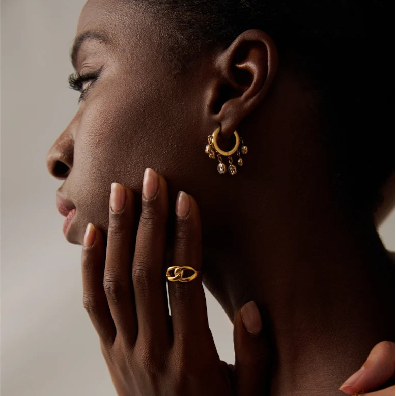 Stellar Divine Hoop Earrings