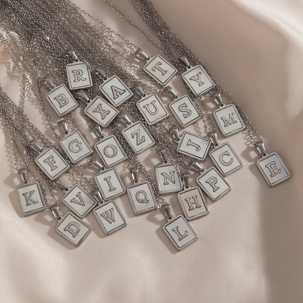 Golden Initial Letter Necklace