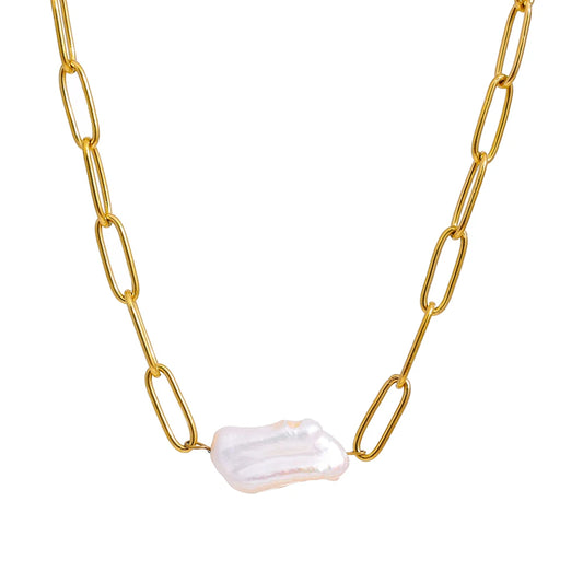 Modern Siren Pearl Necklace