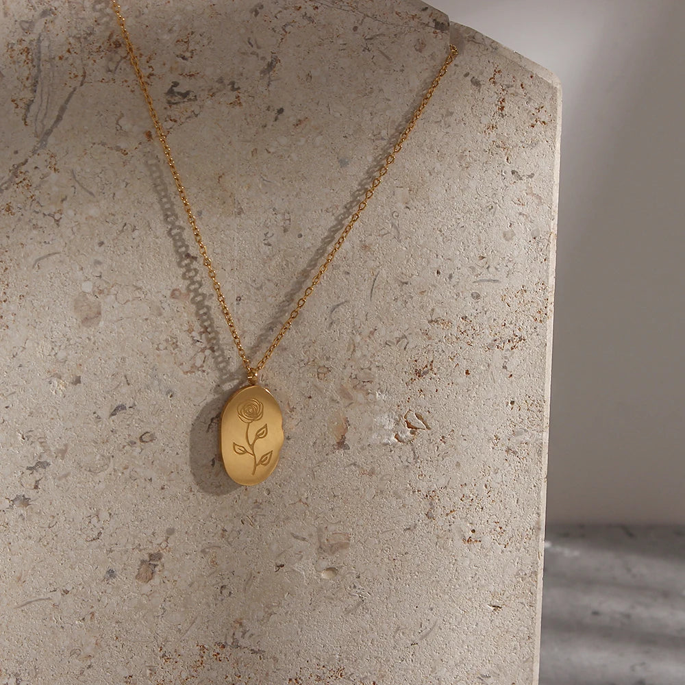 Flourish Birth Flower Charm Necklace