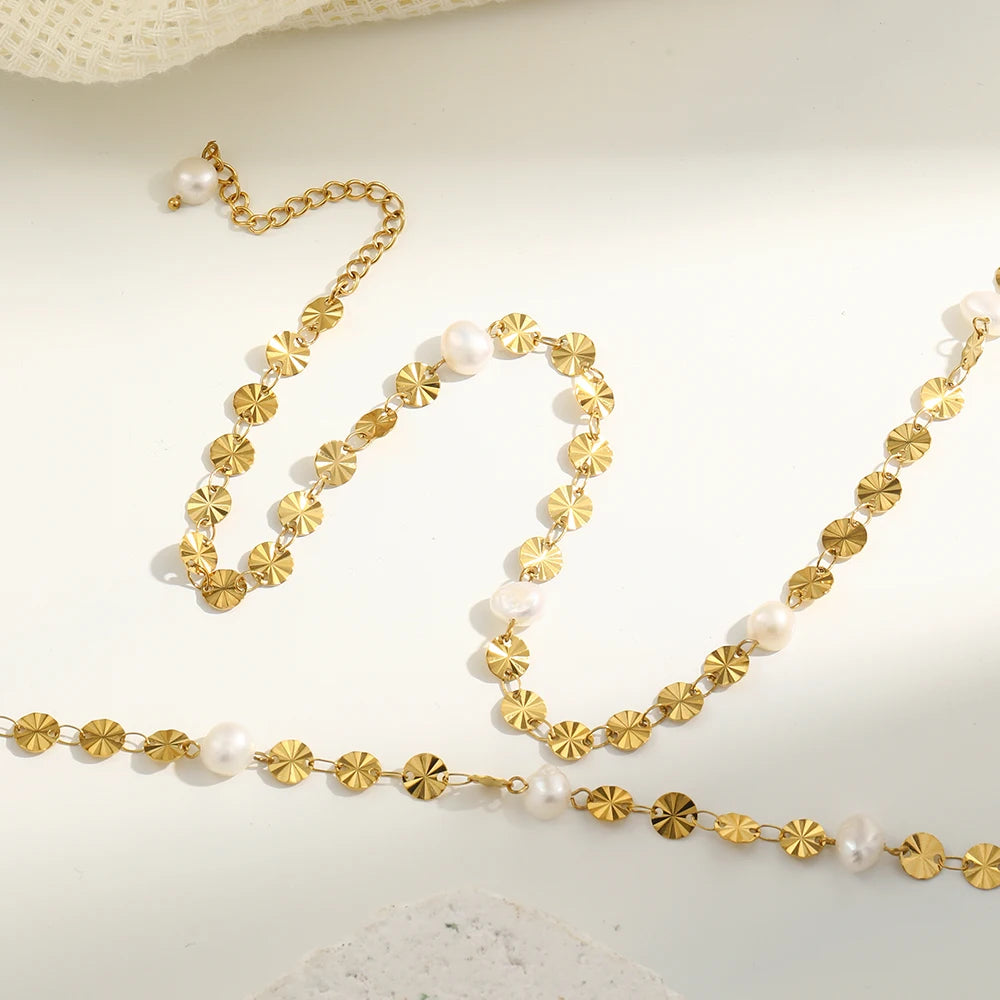 Holy Shimmers Necklace flat lay
