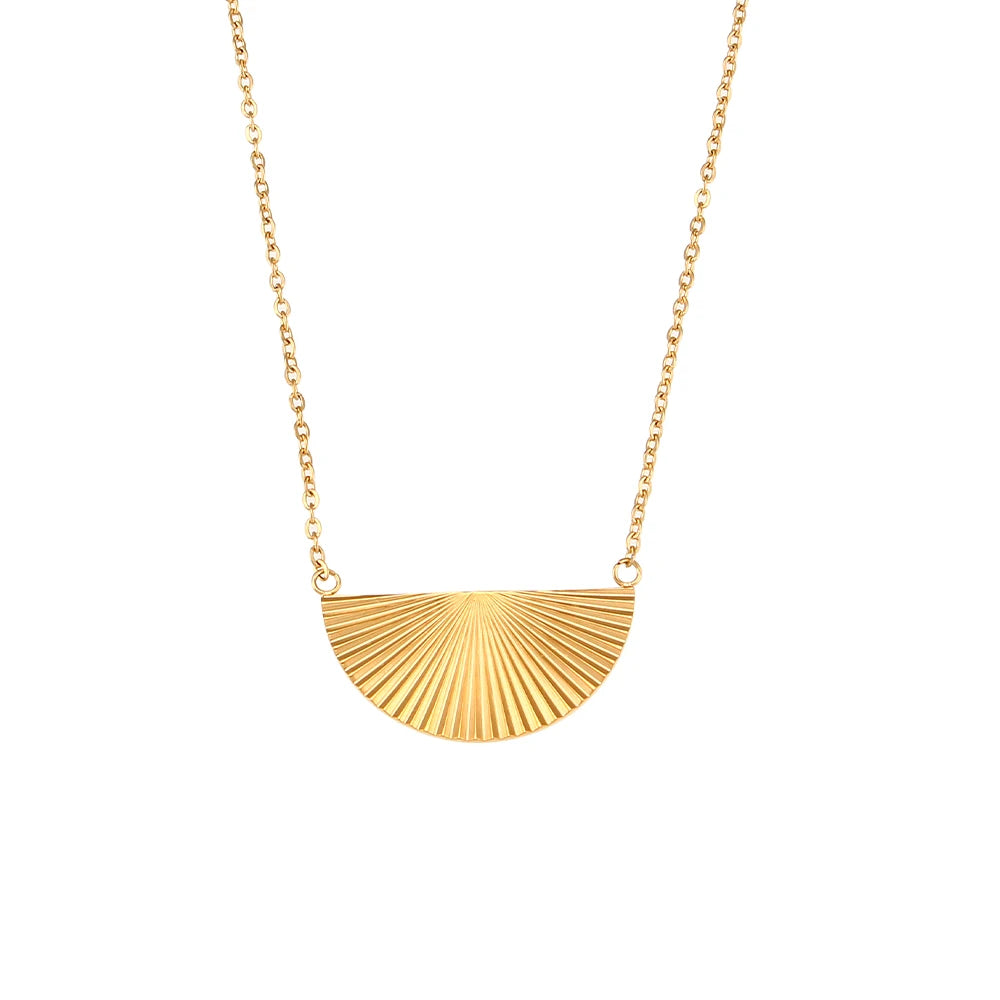 Inner Light Necklace half circle