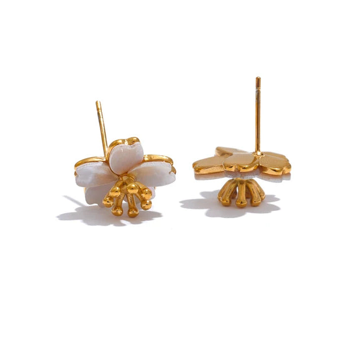 La Primavera Cherry Blossom Earrings Backside