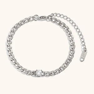 Luminous Edge Bracelet in silver