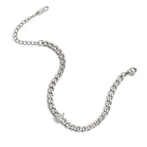 Luminous Edge Bracelet in silver