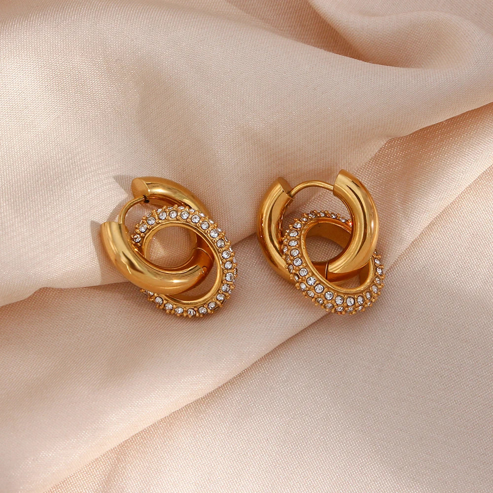 Luminous Hoops on fabric