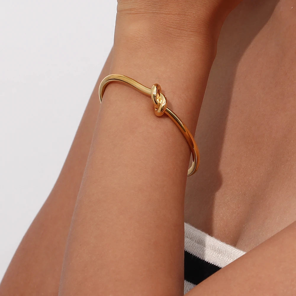 Luminous Knot Bracelet on wrist