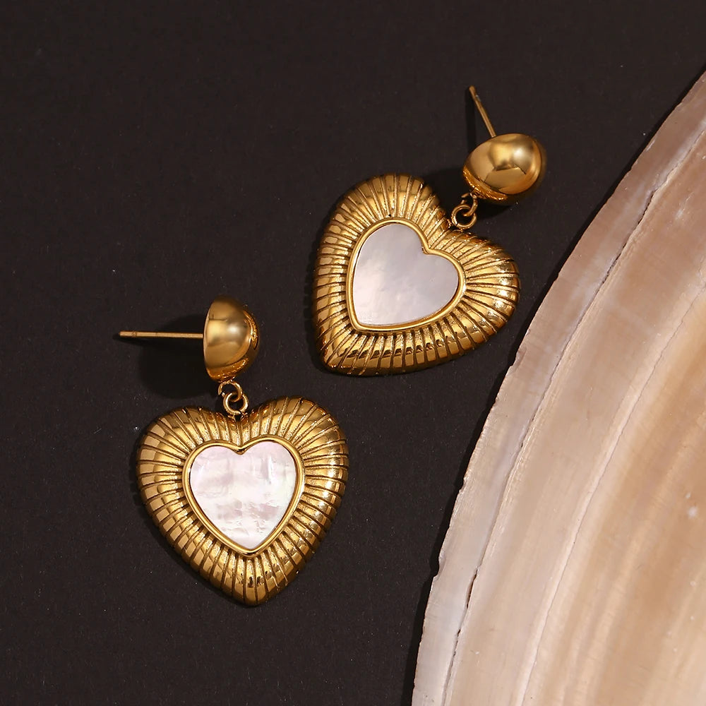 Mon Amour Earrings flat lay