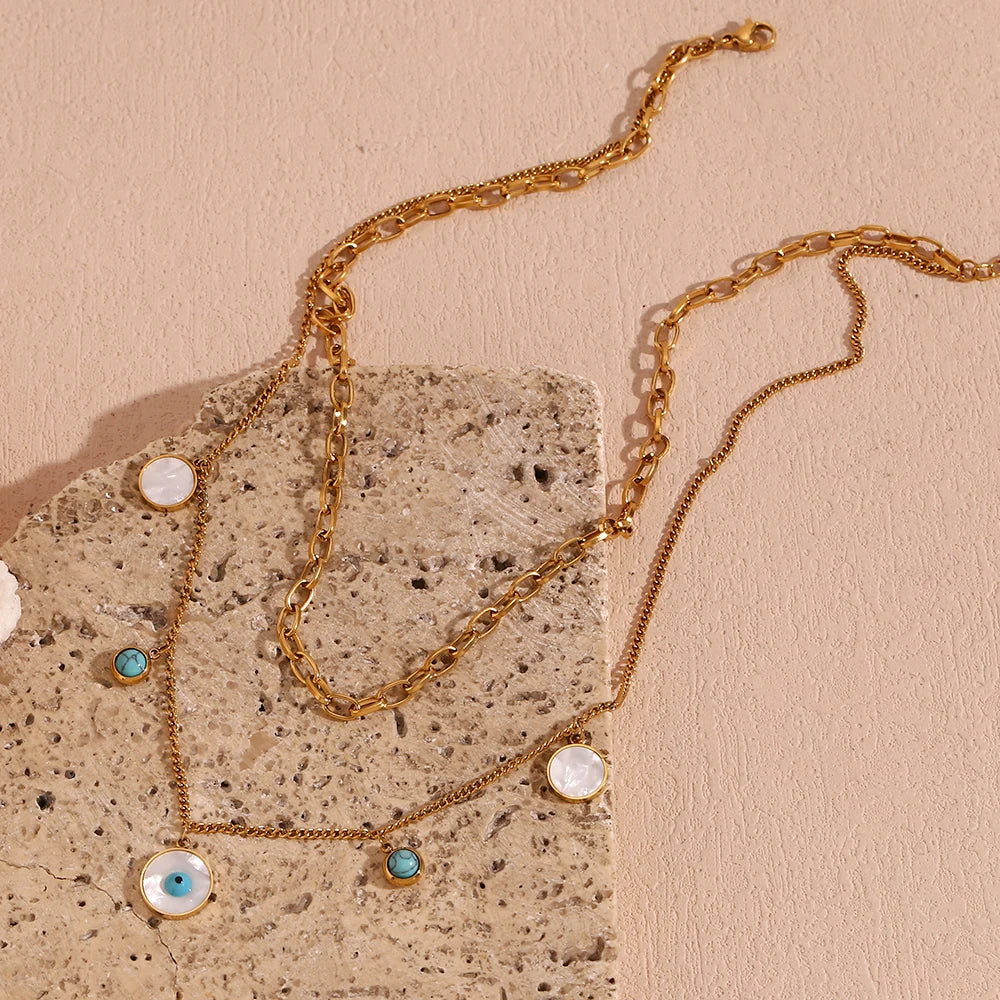 Guardian Gaze Layered Necklace
