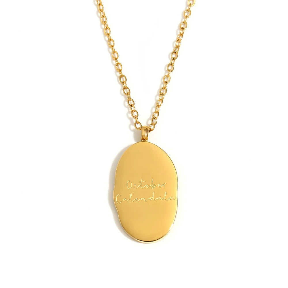 Flourish Birth Flower Charm Necklace