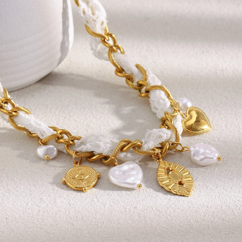 Lacey Charm Necklace