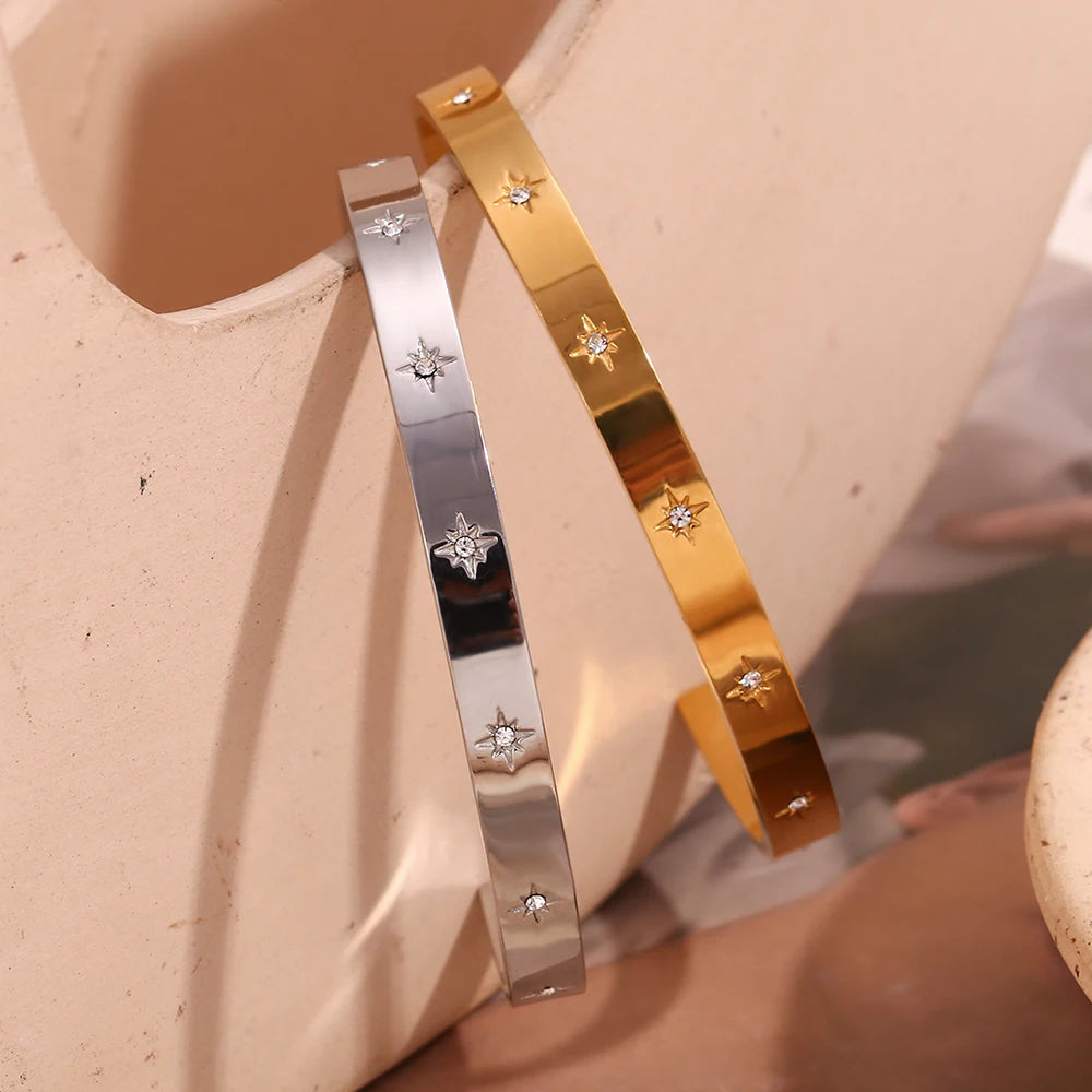 Stars Aligned Bangle Bracelet