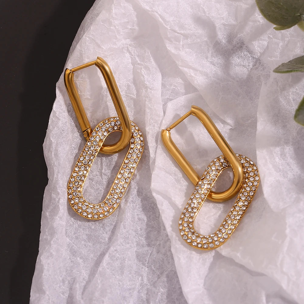 Linked Glimmer Earrings