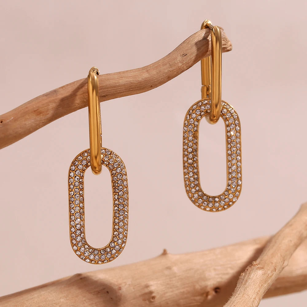 Linked Glimmer Earrings