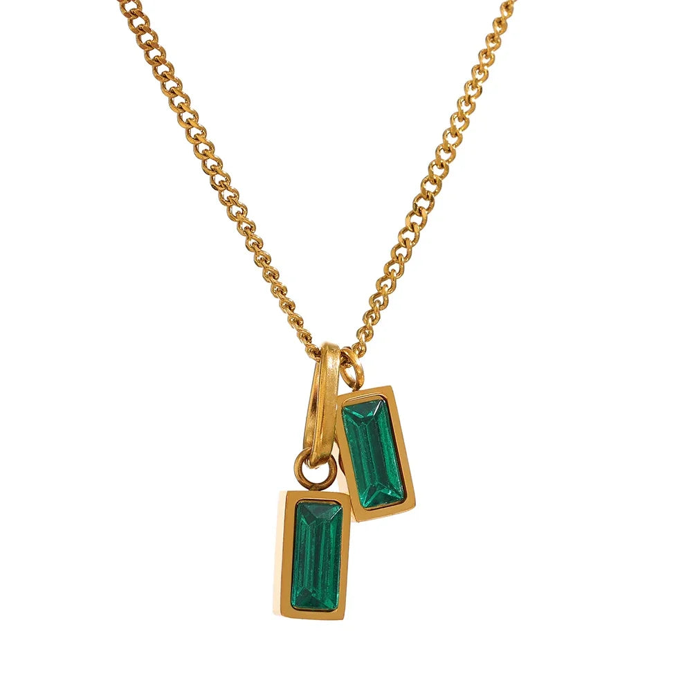 Emerald Glimmers Necklace