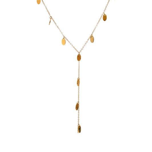 Dusk Shimmer Lariat Necklace