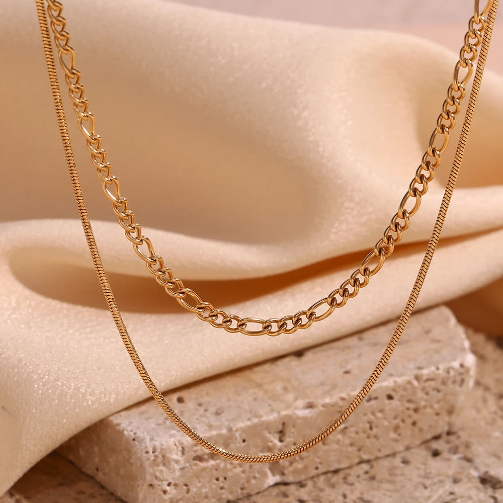 O Figaro Double Layered Necklace