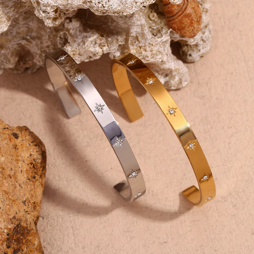 Stars Aligned Bangle Bracelet