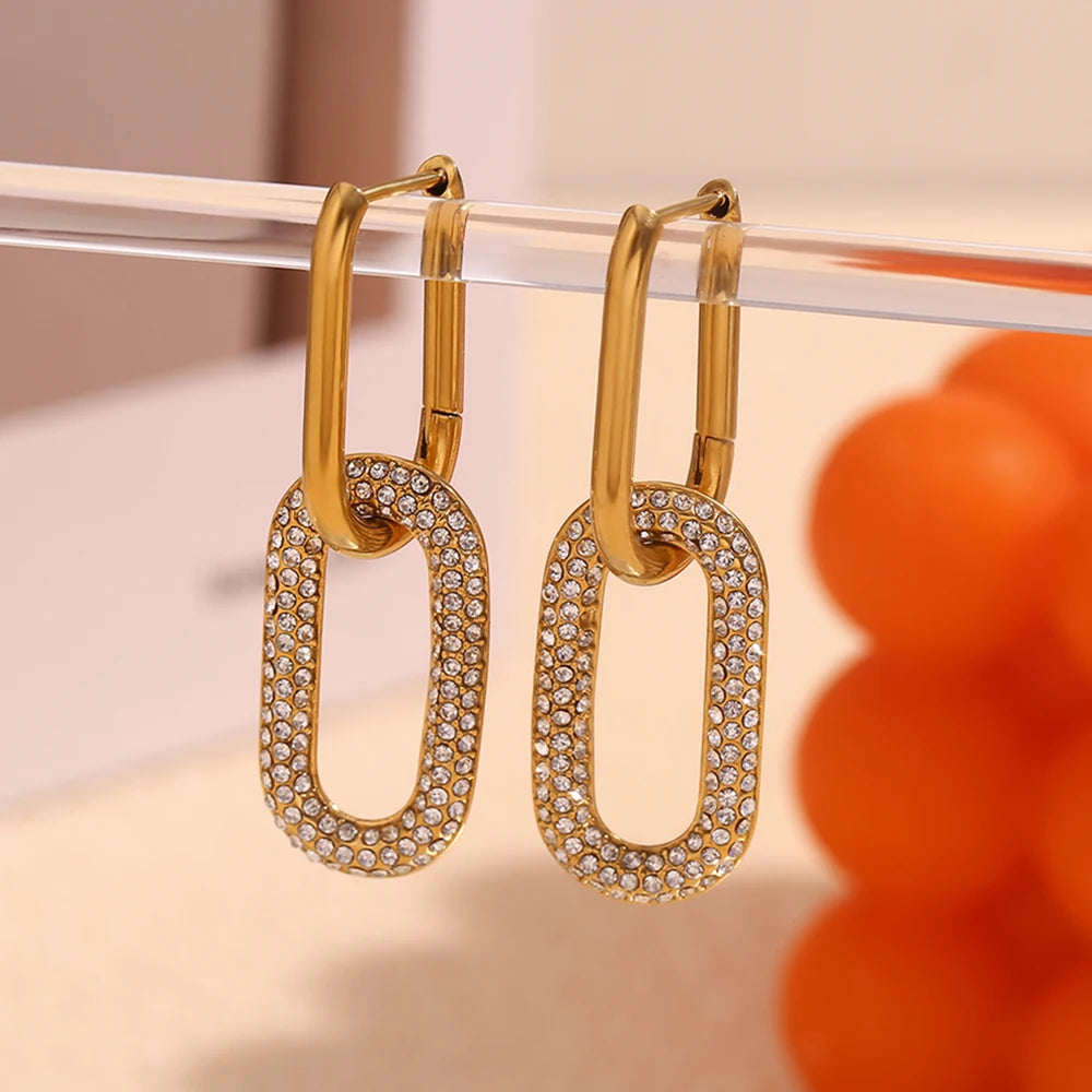 Linked Glimmer Earrings