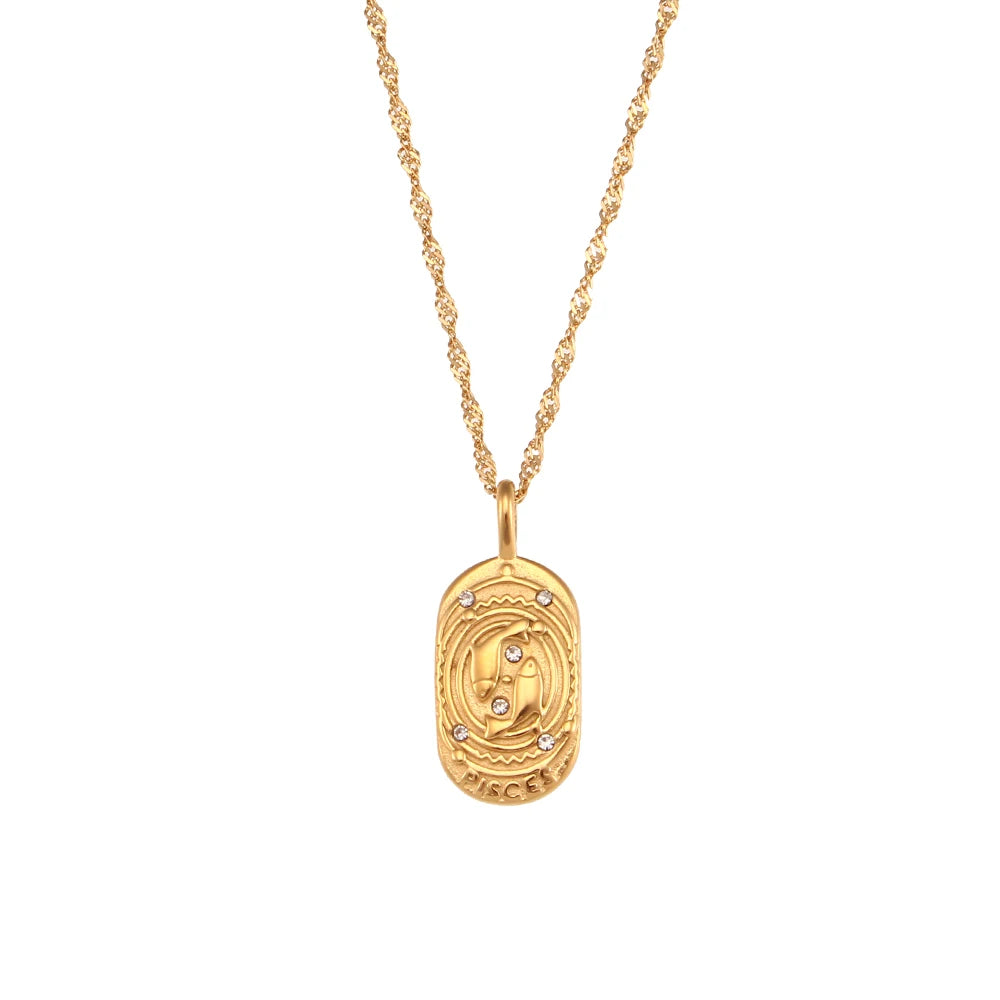 Zodiac Sign Charm Necklace
