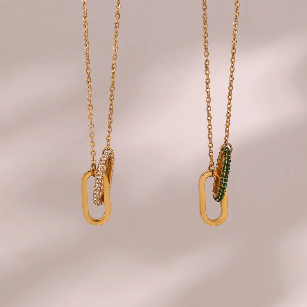 Linked Glimmer Necklace